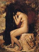 William Etty Seated Female Nude oil